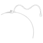 Swarovski smykke Matrix necklace Round cut, White, Rhodium plated - 5753568