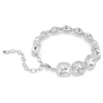 Swarovski armbånd Una Angelic bracelet Cushion cut, White, Rhodium plated - 5751558