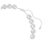 Swarovski collier Una Angelic necklace Cushion cut, White, Rhodium plated - 5751326
