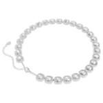 Swarovski collier Una Angelic necklace Cushion cut, White, Rhodium plated - 5751326