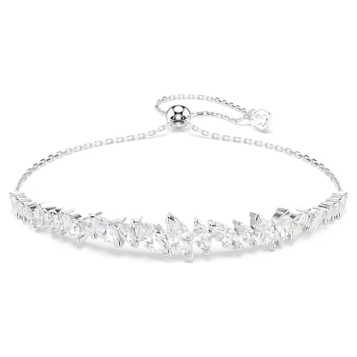 Swarovski armbånd Mesmera bracelet Marquise cut, White, Rhodium plated - 5748650