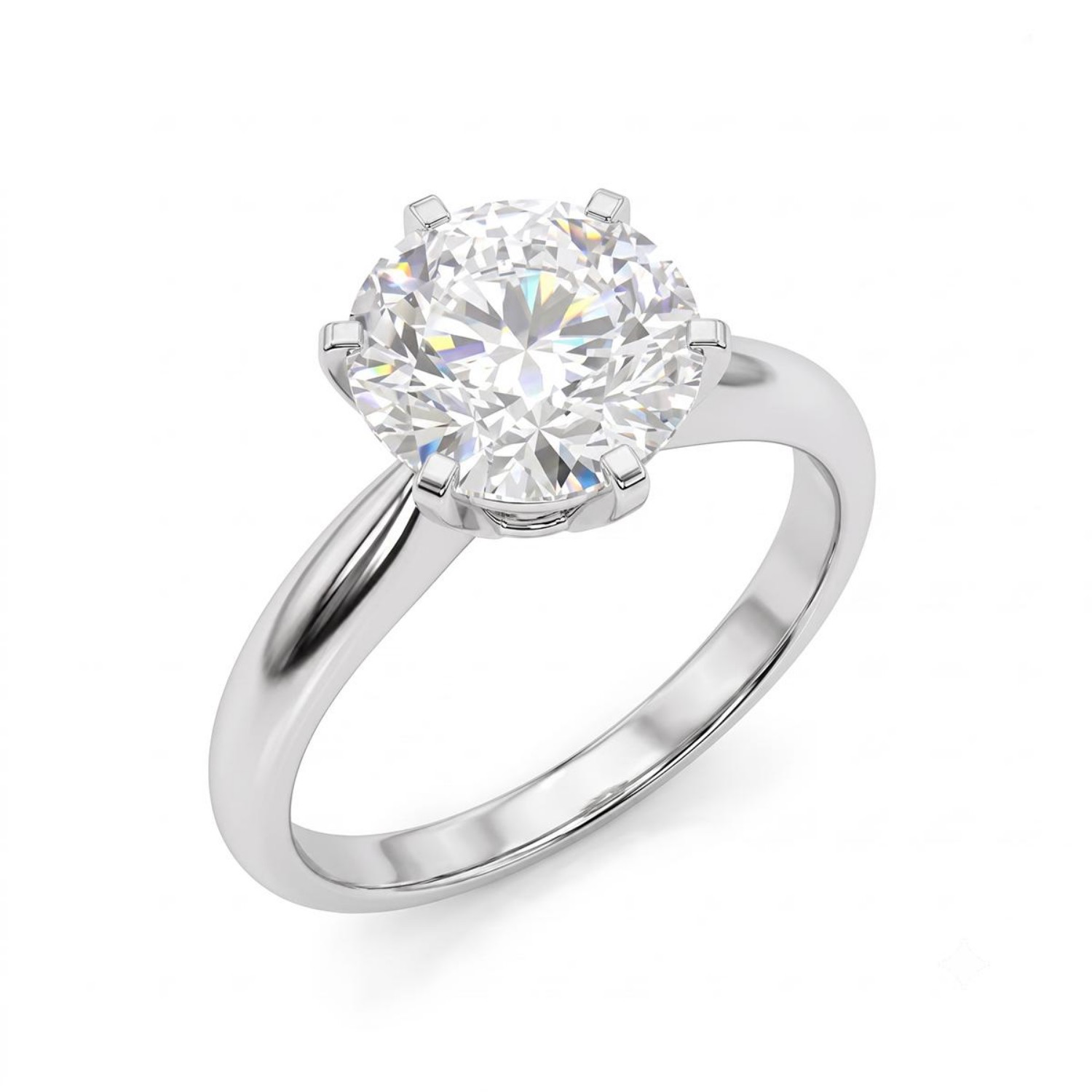 Forlovelsesring i hvitt gull med lab grown diamant 2,00ct  River (E) VS2 - LG747502268