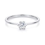 Diamantring forlovelsesring  0,30 ct i 14kt gull. Aida - 18016030
