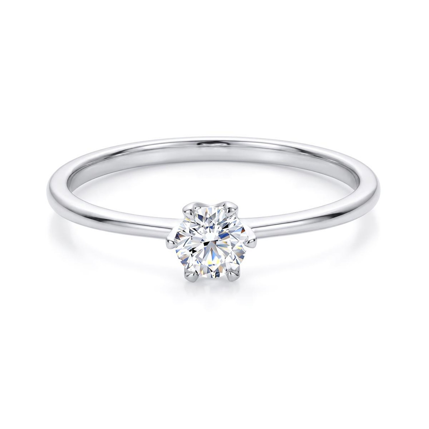 Diamantring forlovelsesring  0,30 ct i 14kt gull. Aida - 18016030