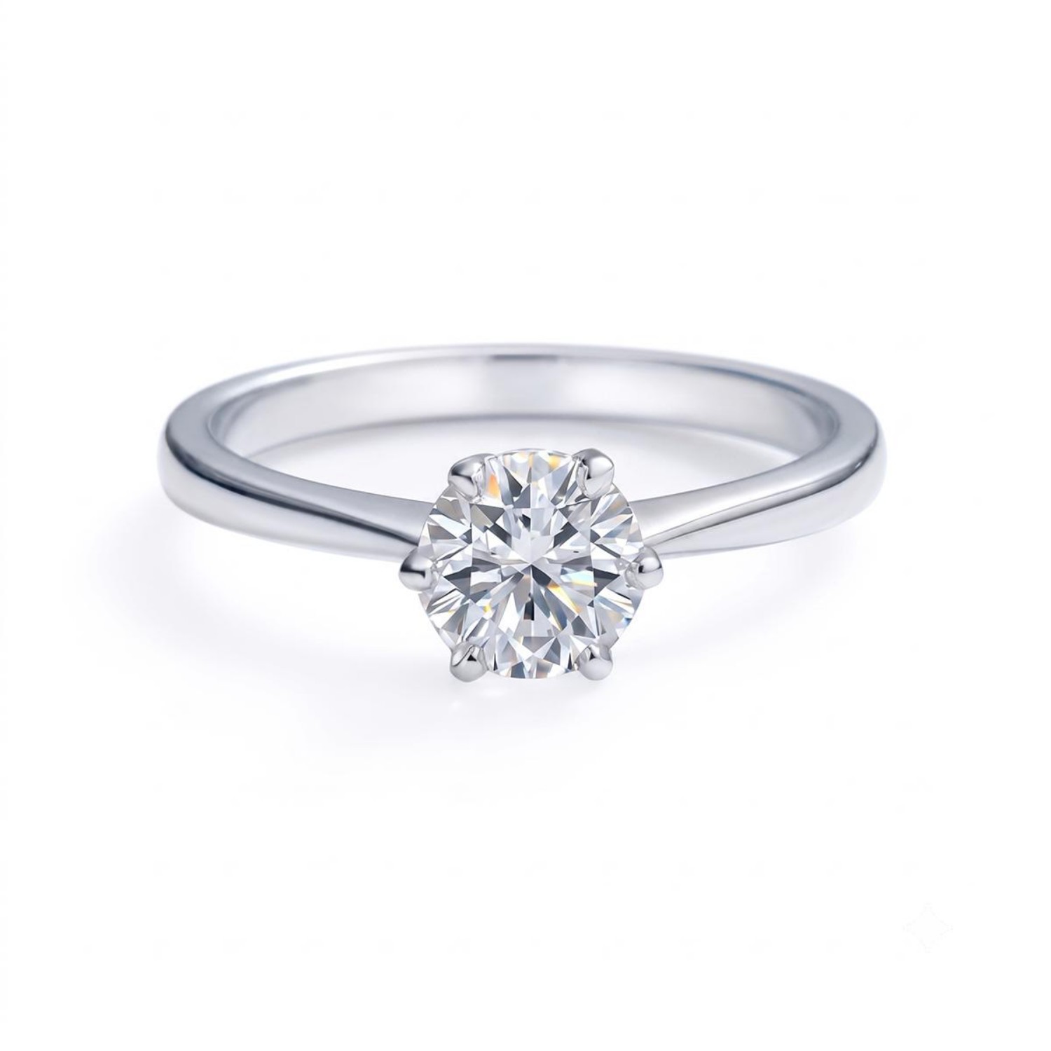 Enstens diamantring Aida med 0,70 ct i 14kt gull. TW-Si. -18016070