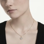Swarovski smykke Magic pendant Mixed cuts, Snowflake, White, 18K gold finish - 5757788
