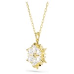 Swarovski smykke Magic pendant Mixed cuts, Snowflake, White, 18K gold finish - 5757788
