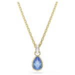 Swarovski smykke Chroma pendant Pear cut, Blue, 18K gold finish - 5757786