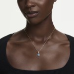 Swarovski smykke Chroma pendant Pear cut, Blue, 18K gold finish - 5757786