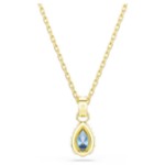 Swarovski smykke Chroma pendant Pear cut, Blue, 18K gold finish - 5757786