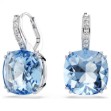 Swarovski øredobber Millenia drop earrings Cushion cut, Blue, Rhodium plated - 5756150