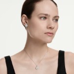 Swarovski smykkesett Una Angelic set Cushion cut, White, Rhodium plated -  5754343