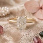 Forlovelsesring med Lab Grown Radiant diamant 2,04 carat River (D)VVS2 i gult gull 14kt - HR0725gg
