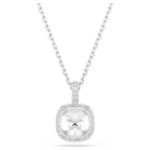 Swarovski smykke Una Angelic pendant Cushion cut, White, Rhodium plated - 5754340