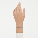 Swarovski armbånd Imber bracelet Round cut, Blue, 18K gold finish - 5757824