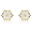 Swarovski øredobber Magic stud earrings Mixed cuts, Snowflake, White, 18K gold finish - 5757816