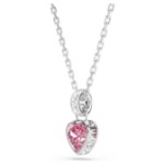 Swarovski smykke Chroma pendant Mixed cuts, Pink, Rhodium plated - 5757789