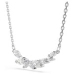 Swarovski smykke Mesmera necklace Marquise cut, White, Rhodium plated - 5759838
