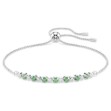 Swarovski armbånd Matrix bracelet Round cut, Green, Rhodium plated - 5758987