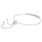 Swarovski armbånd Matrix bracelet Round cut, Green, Rhodium plated - 5758987