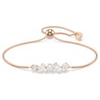 Swarovski armbånd Mesmera bracelet Mixed cuts, White, 18K rose gold finish - 5764801