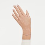 Swarovski armbånd Mesmera bracelet Mixed cuts, White, 18K rose gold finish - 5764801