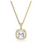 Swarovski smykke Una Angelic pendant Cushion cut, White, 18K gold finish - 5764761