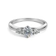 Diamant forlovelsesring i hvitt gull 0.40 ct - ABR01168hv040