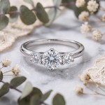 Diamant forlovelsesring i hvitt gull 0.40 ct - ABR01168hv040
