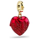 Swarovski smykke Idyllia charm Round cut, Heart, Red, 18K gold finish - 5742994