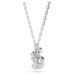 Swarovski Swan pendant Mixed cuts, Swan, White, Rhodium plated - 5754347