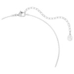 Swarovski Swan pendant Mixed cuts, Swan, White, Rhodium plated - 5754347
