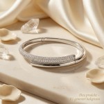 Swarovski armbånd Dextera Magnetic closure, White, Rhodium plated - 5670252