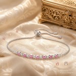 Matrix armbånd med rosa zirkonia - 5763042