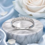 Diamantring i hvitt gull 0,23 ct W-Si-AR01365