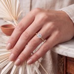 Forlovelsesring i gult gull med Lab Grown diamant 0.50 ct - LGABR01167g050