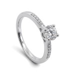 Forlovelsesring i hvitt gull med Lab Grown diamant 0.51 ct - LGABR01139hv051
