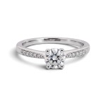Forlovelsesring i hvitt gull med Lab Grown diamant 0.51 ct - LGABR01139hv051