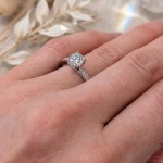 Forlovelsesring i hvitt gull med Lab Grown diamant 0.81 ct - LGABR01175hv081
