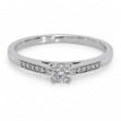 Diamantring i 14kt gull med diamanter 0,14ct W-Si - ABR00766