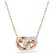 Swarovski smykke Dextera anheng i roségulltone med hvite krystaller - 5738200