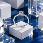Forlovelsesring  med lab grown diamant 0,50 ct  River (D) - VVS2. Soria - 18010050LG
