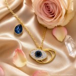 Swarovski smykke Symbolica pendant Evil eye, Blue, Gold-tone plated - 5692178