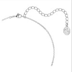 Swarovski smykke Millenia necklace Octagon cut Swarovski zirconia, Blue, Rhodium plated - 5614926