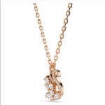 Swarovski smykke Swan pendant Mixed cuts, Swan, White, Rose gold-tone plated - 5738203