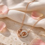 Swarovski smykke Dextera anheng i roségulltone med hvite krystaller - 5738200