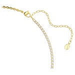 Swarovski smykke Matrix halskjede med hvite zirkonia i 18K gullfinish - 5747717