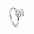 Forlovelsesring med Oval Lab Grown diamant i 2.01 ct og River (D) - VS1 - ABR21640LGHG
