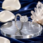 Forlovelsesring med Oval Lab Grown diamant i 2.01 ct og River (D) - VS1 - ABR21640LGHG