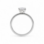 Forlovelsesring med Oval Lab Grown diamant i 1.00 ct og River (E) - VVS2 - ABR21638LGHG